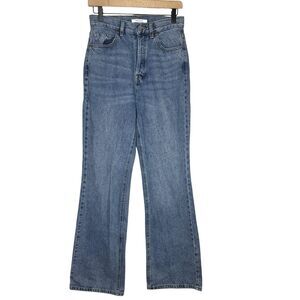 Pacsun Women’s Jeans High Rise Bootcut 26 Medium Wash Denim Button Fly Festival